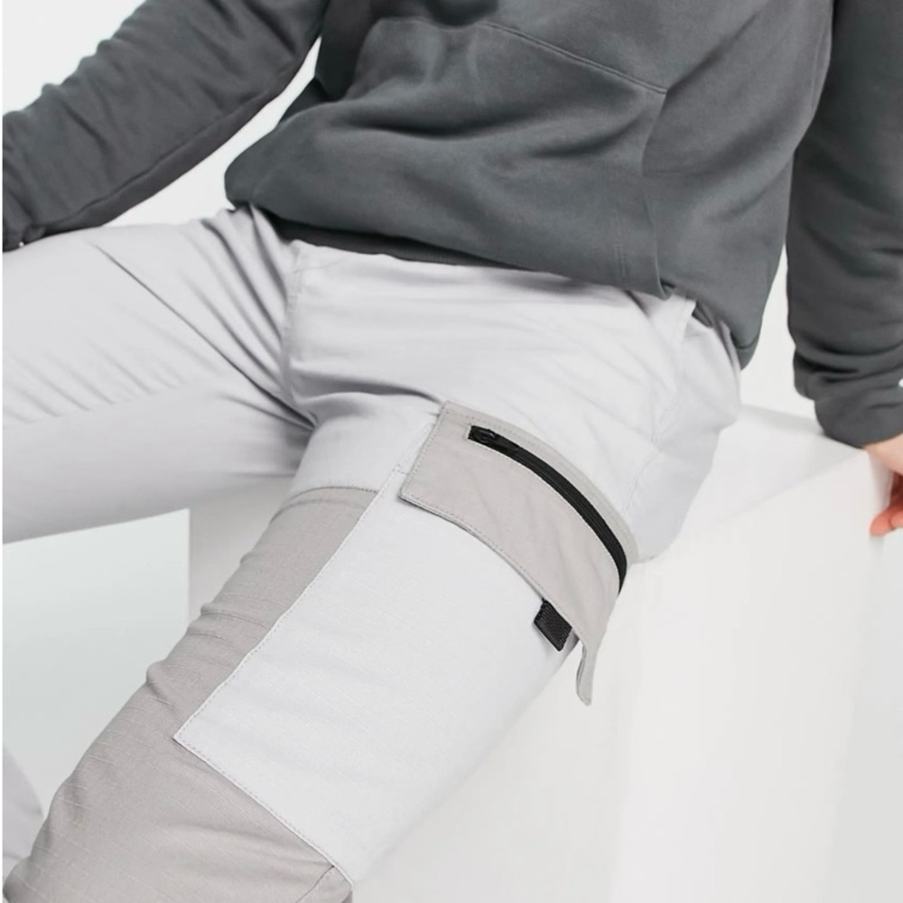 Men's Colorblock Ripstop Cargo Joggers - Picture 4 of 10